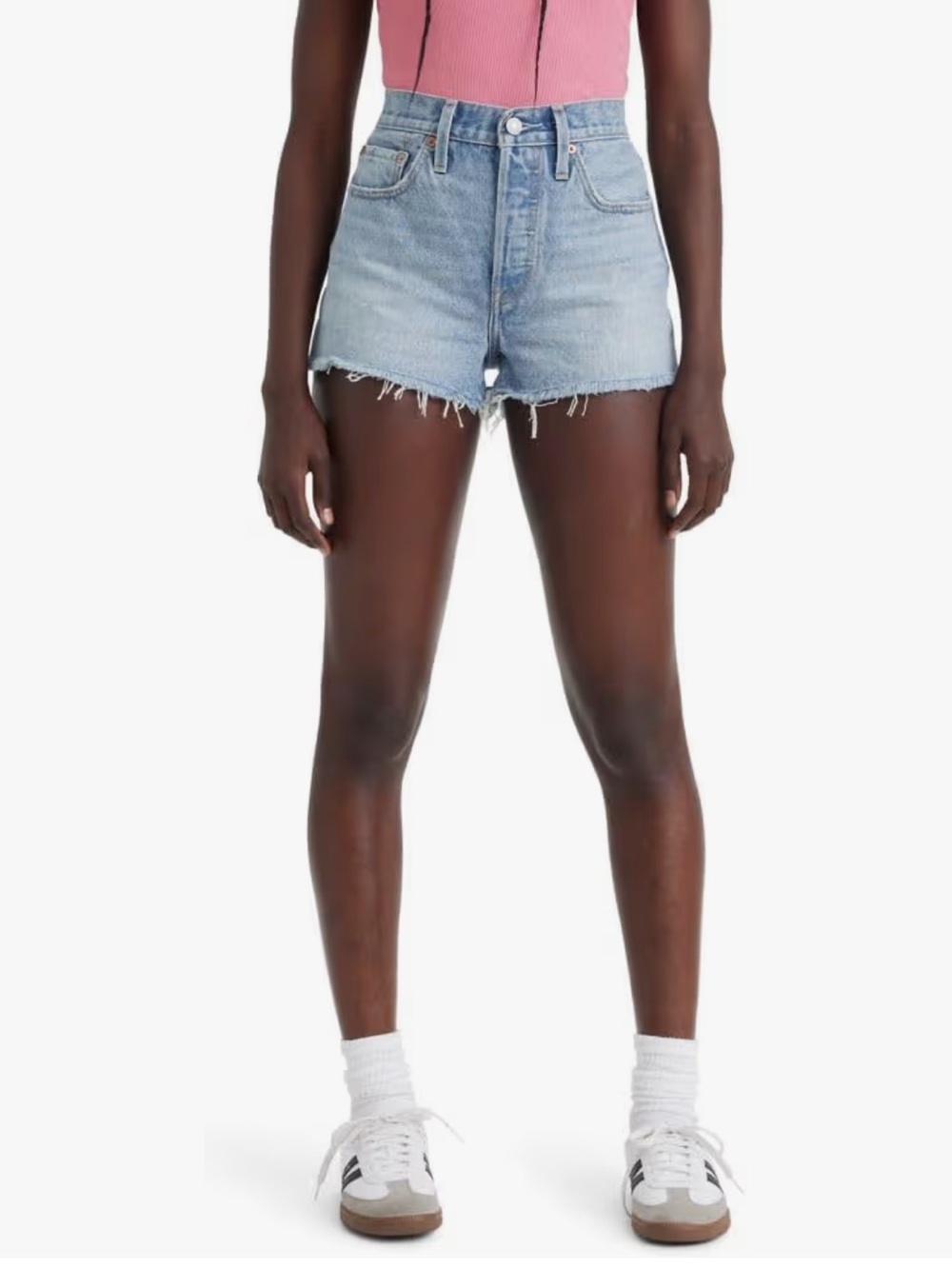 Levi's Levi's Womens 501 High-Rise Original Shorts Denim Shorts Light Blue